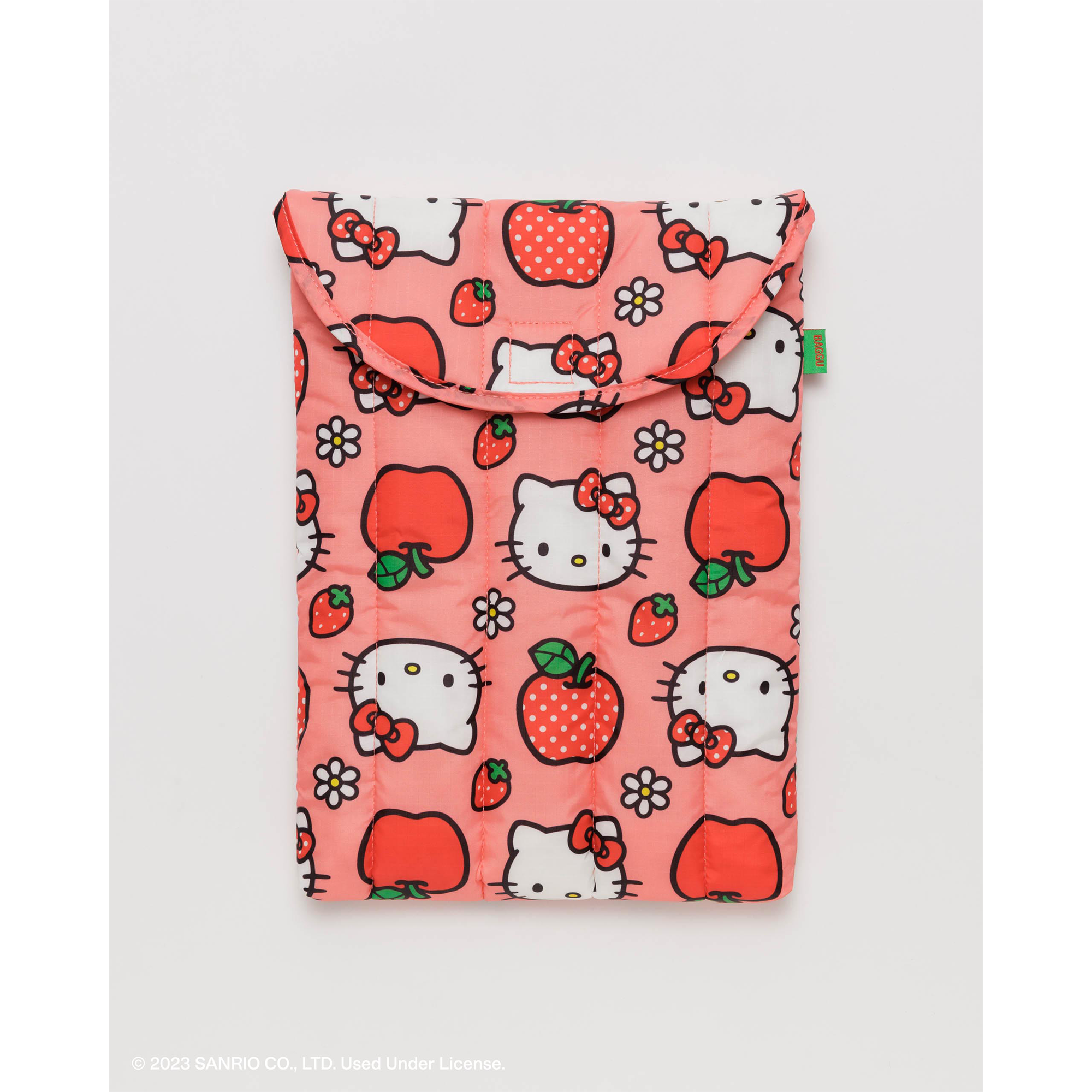 Hello Kitty x Baggu Puffy Laptop Sleeve (Apples) Bags Baggu Corporation   