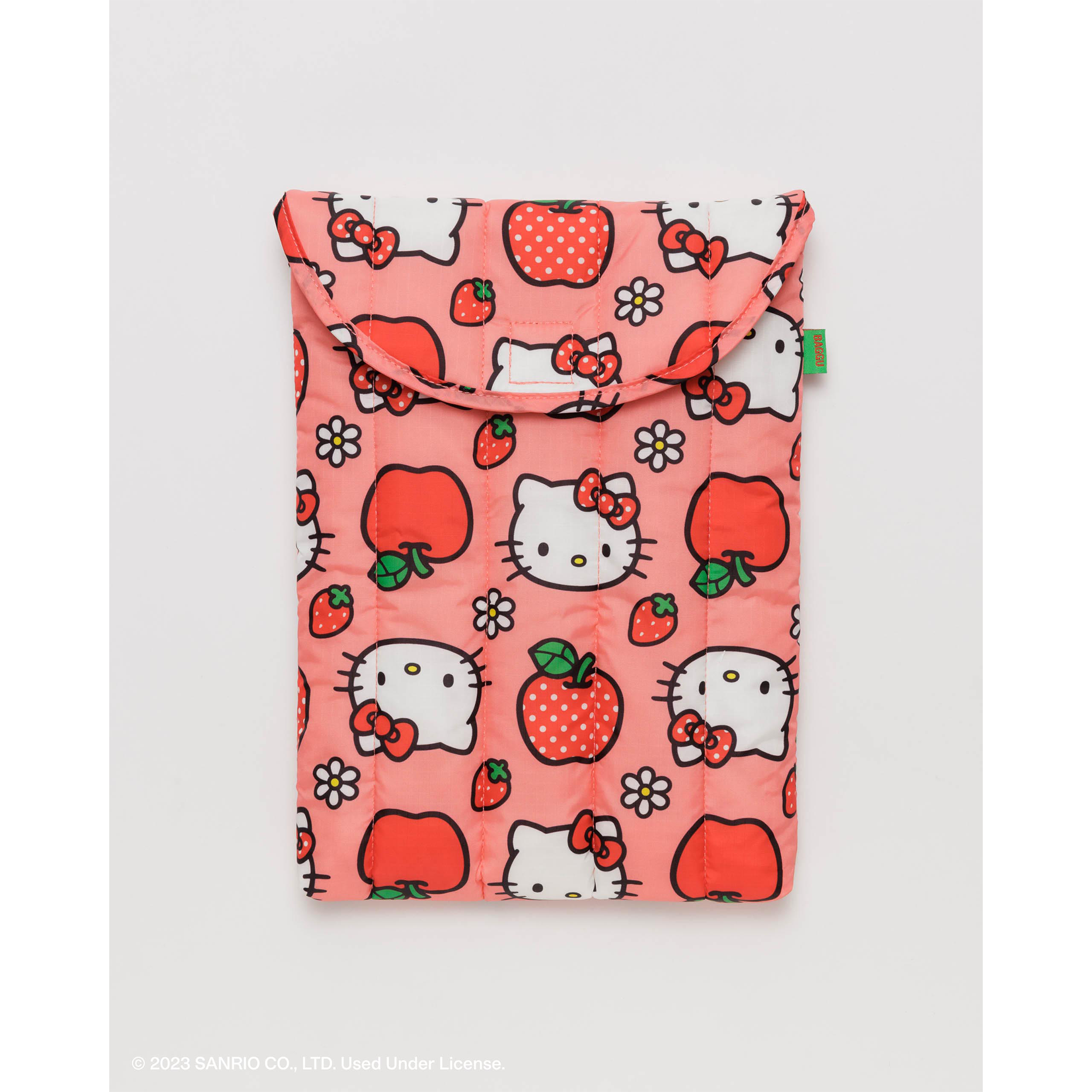 Hello Kitty x Baggu Puffy Laptop Sleeve (Apples)
