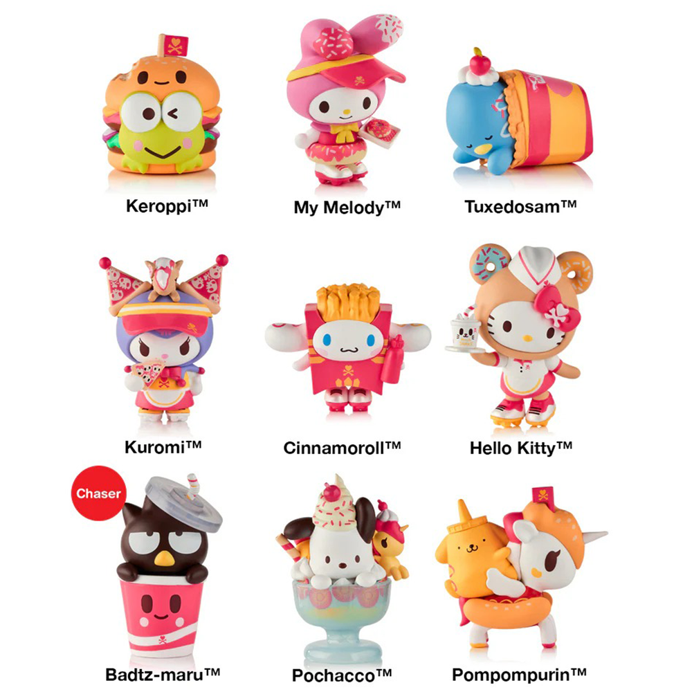 Hello Kitty and Friends x Tokidoki Blind Box (Fast Food) Toys&Games TOKIDOKI
