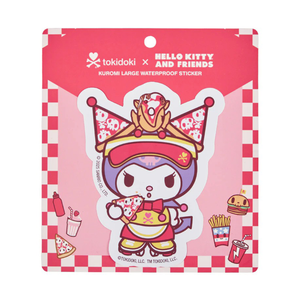 Kuromi x Tokidoki Large Sticker (Fast Food) Stationery TOKIDOKI