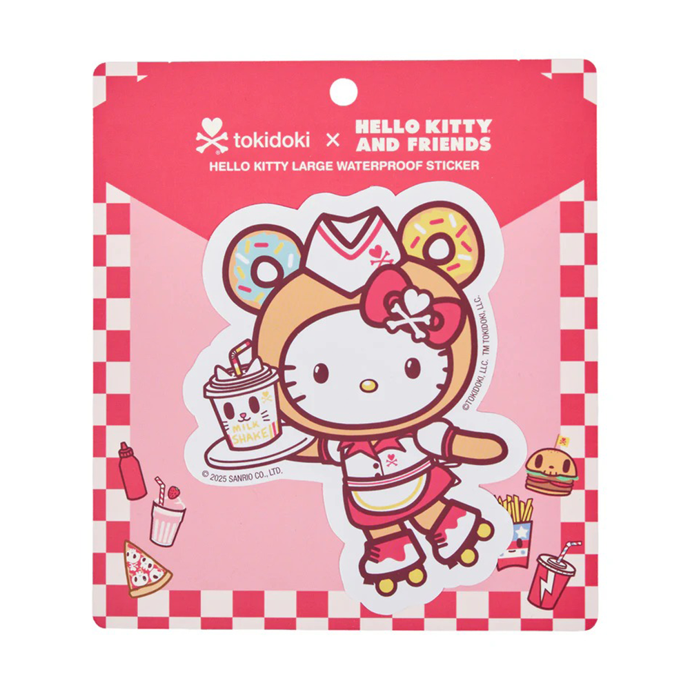 Hello Kitty x Tokidoki Large Sticker (Fast Food) Stationery TOKIDOKI