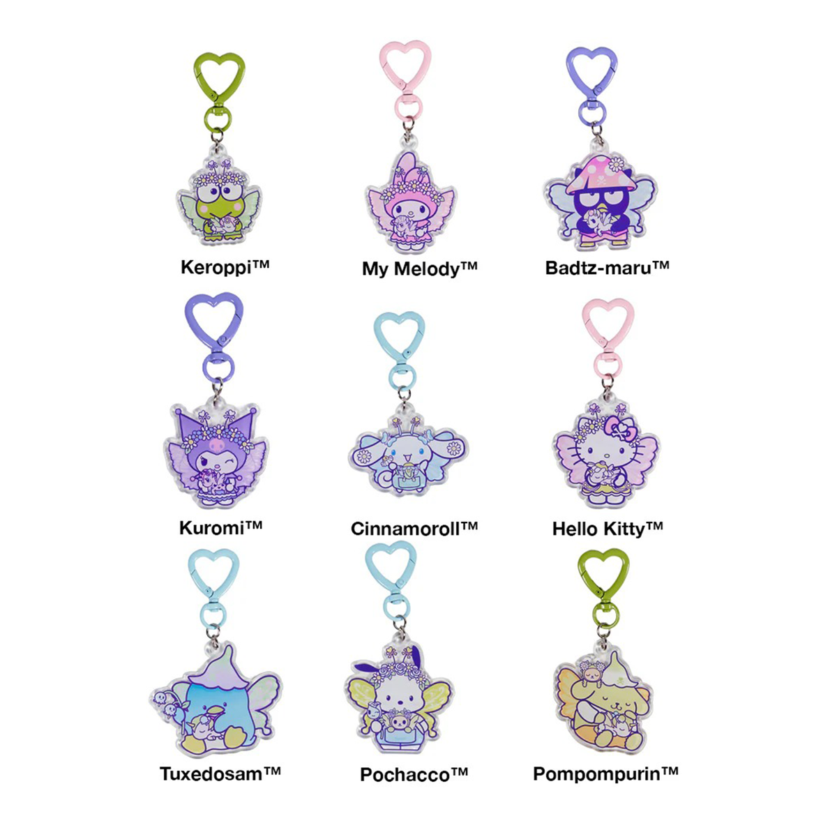 Hello Kitty and Friends x Tokidoki Acrylic Keychain Blind Box (Butterf Hello Kitty and Friends x Tokidoki Acrylic Keychain Blind Box (Butterf