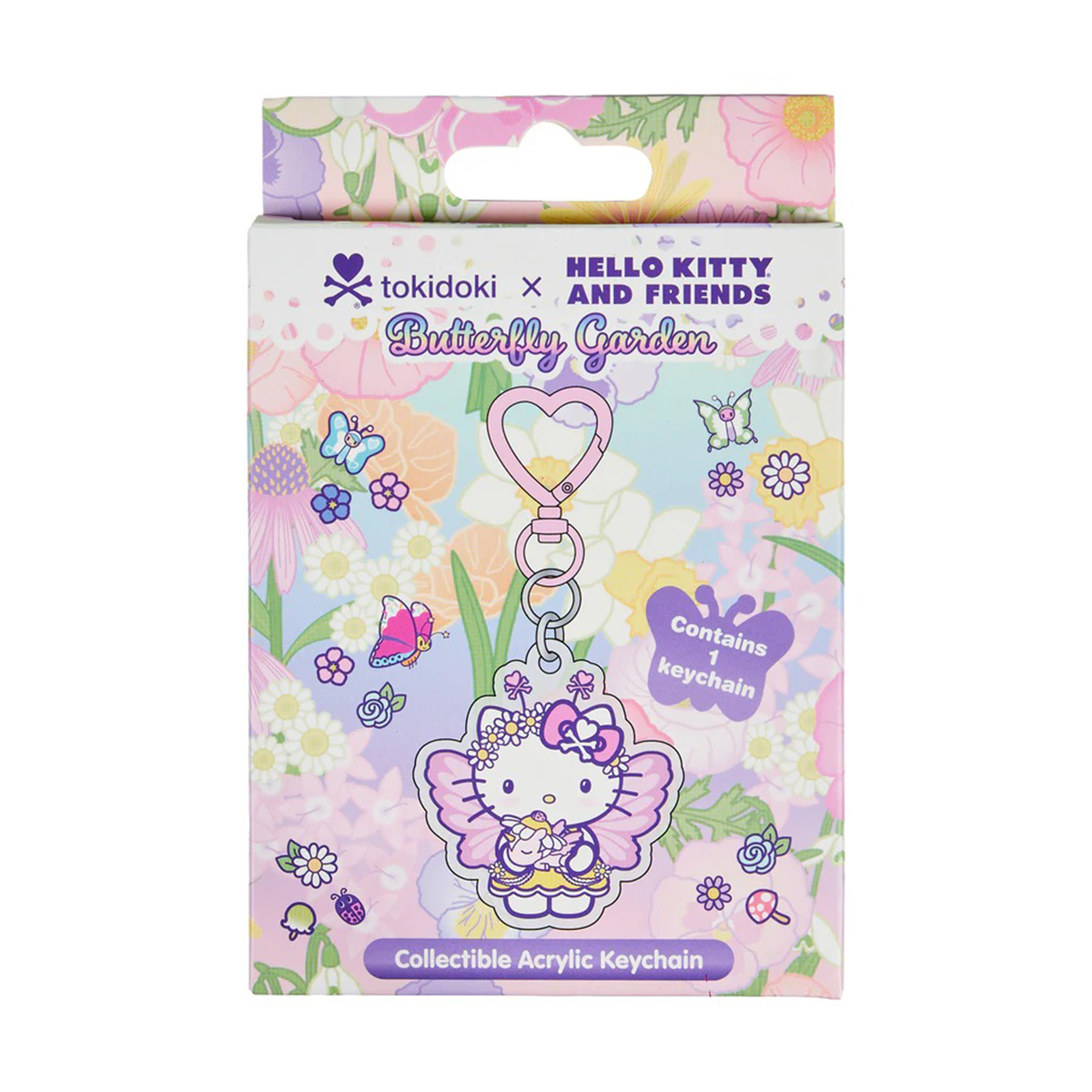 Hello Kitty and Friends x Tokidoki Acrylic Keychain Blind Box (Butterfly Garden) Accessory TOKIDOKI