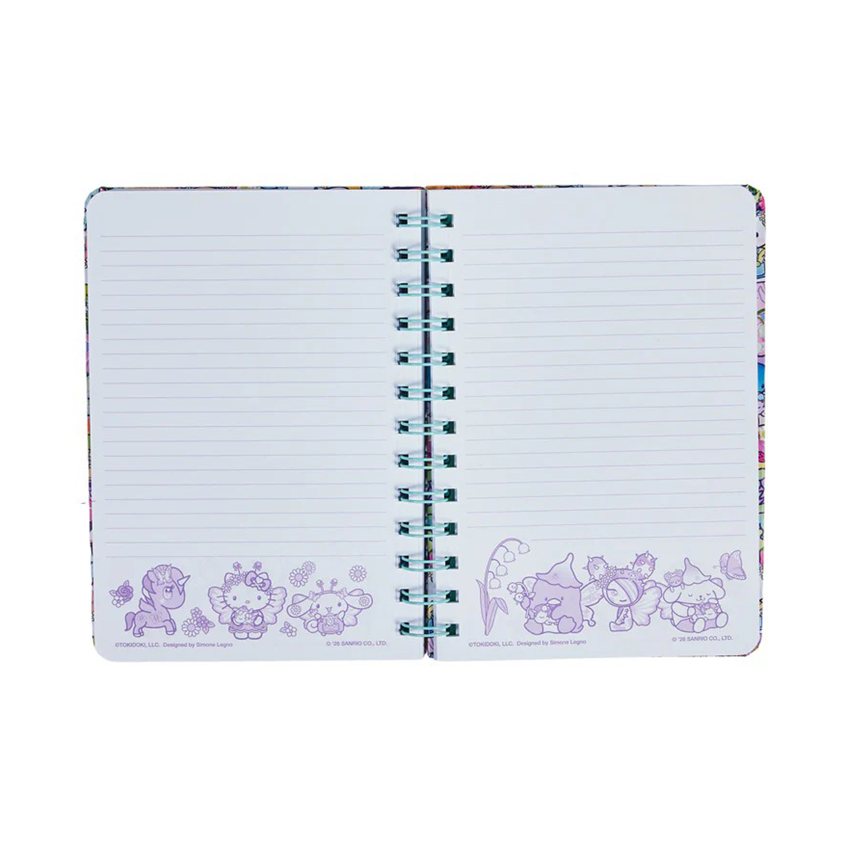 Hello Kitty and Friends x Tokidoki Spiral Notebook (Butterfly Garden) Stationery TOKIDOKI