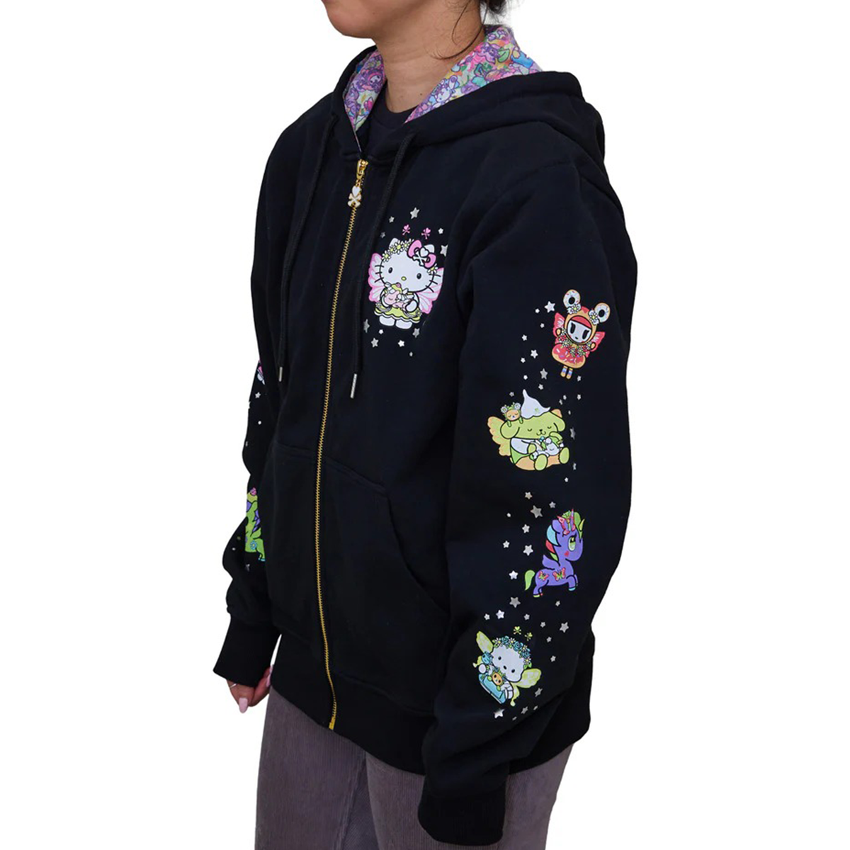Hello Kitty and Friends x Tokidoki Winged Friends Hoodie (Butterfly Garden) Apparel TOKIDOKI