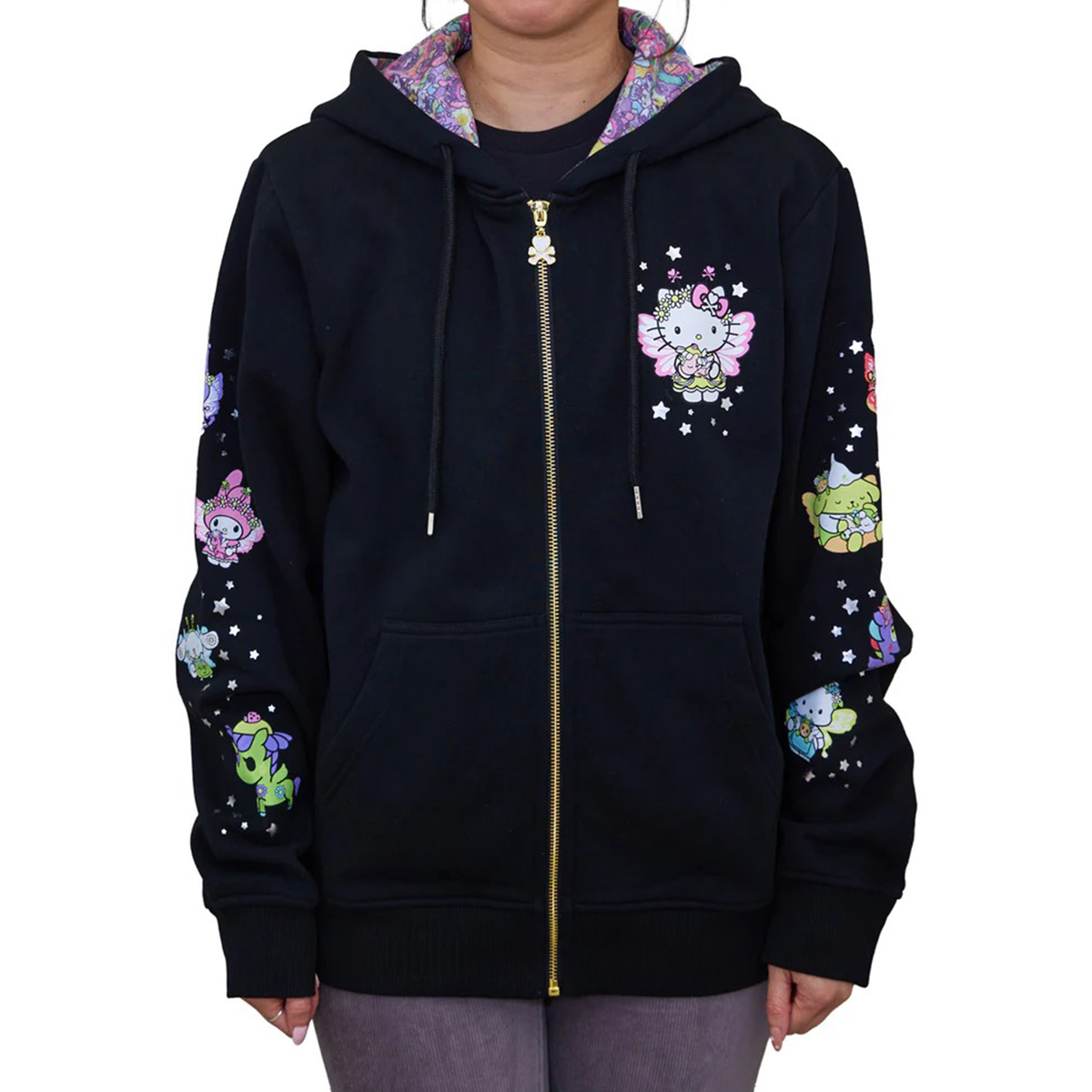 Hello Kitty and Friends x Tokidoki Winged Friends Hoodie (Butterfly Garden) Apparel TOKIDOKI