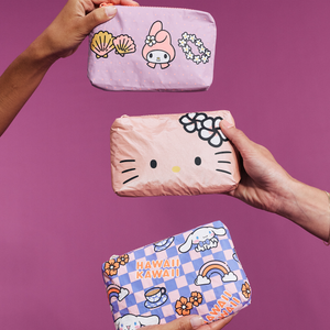 Hello Kitty x Aloha Collection 3-pc Mini Pouch Set (Friendship) Bags Aloha Collection Inc