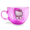 Hello Kitty Signature Pink Glass Mug Home Goods Silver Buffalo LLC   