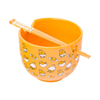 Gudetama Ceramic Ramen Bowl and Chopstick Set (Lazy Egg) Home Goods Silver Buffalo LLC   