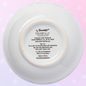 Cinnamoroll Ceramic Ramen Bowl and Chopstick & Spoon Set (Lemons) Home Goods Silver Buffalo