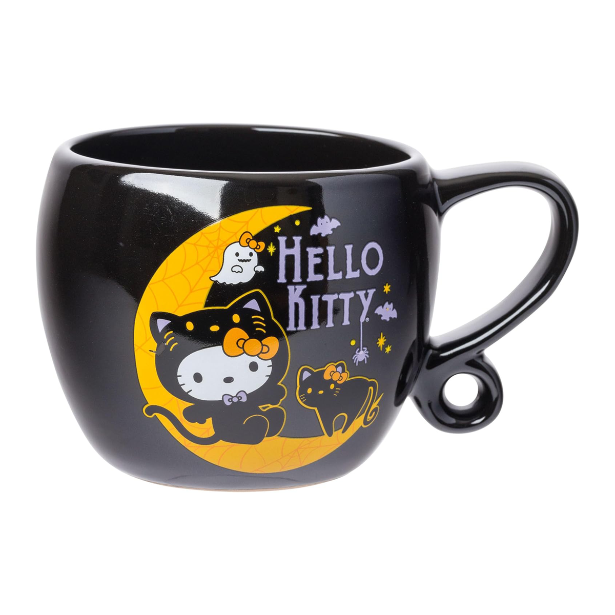 Hello Kitty Ceramic Mug (Halloween Black Cat) Seasonal Silver Buffalo