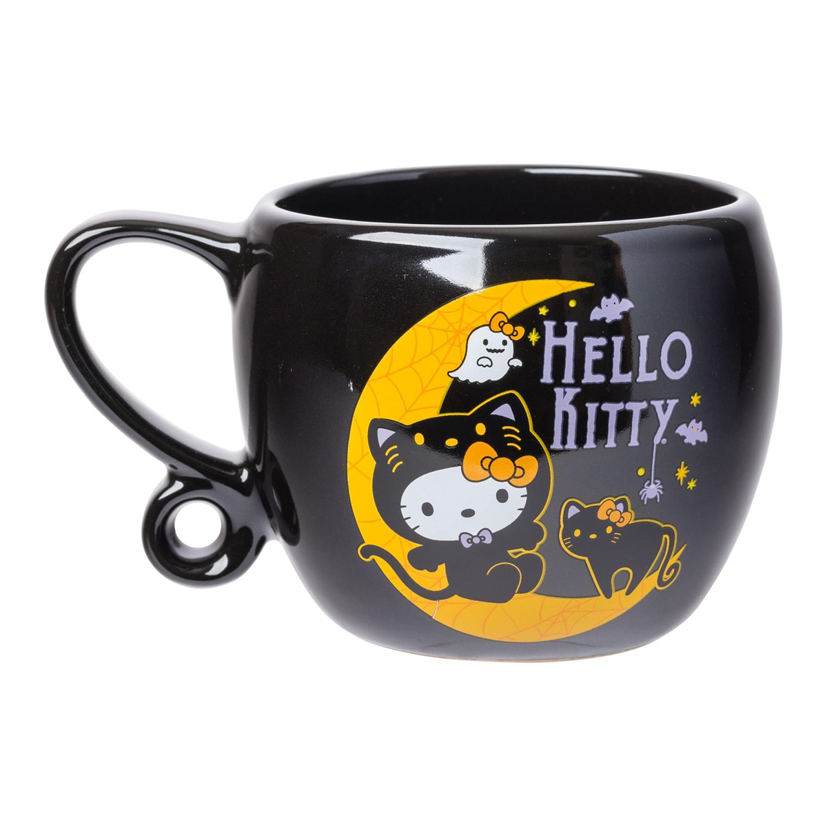Hello Kitty Ceramic Mug (Halloween Black Cat) Seasonal Silver Buffalo