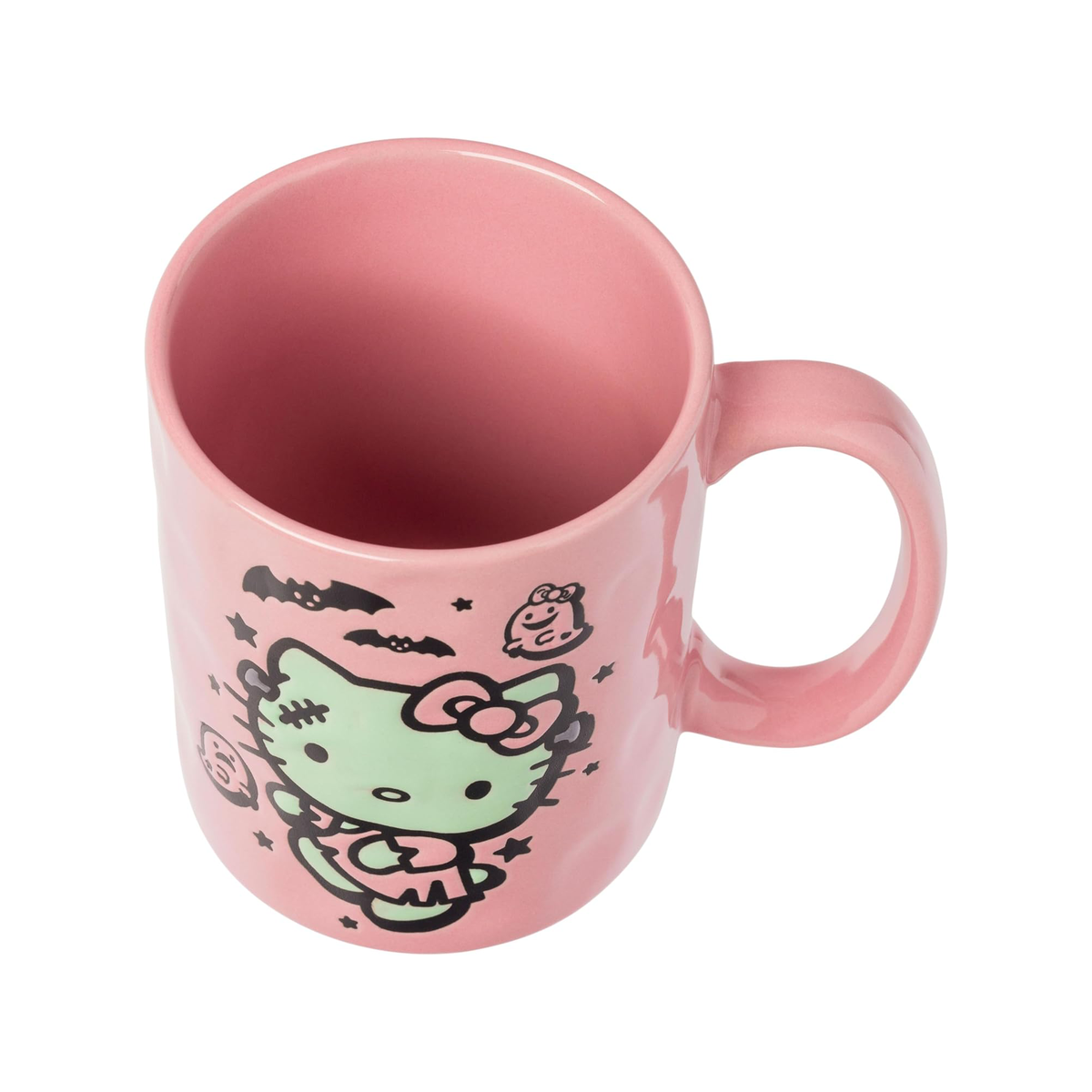 ♡muguetᵕ̈♡  Hello Kitty Ceramic Mug (Halloween Frankenkitty)