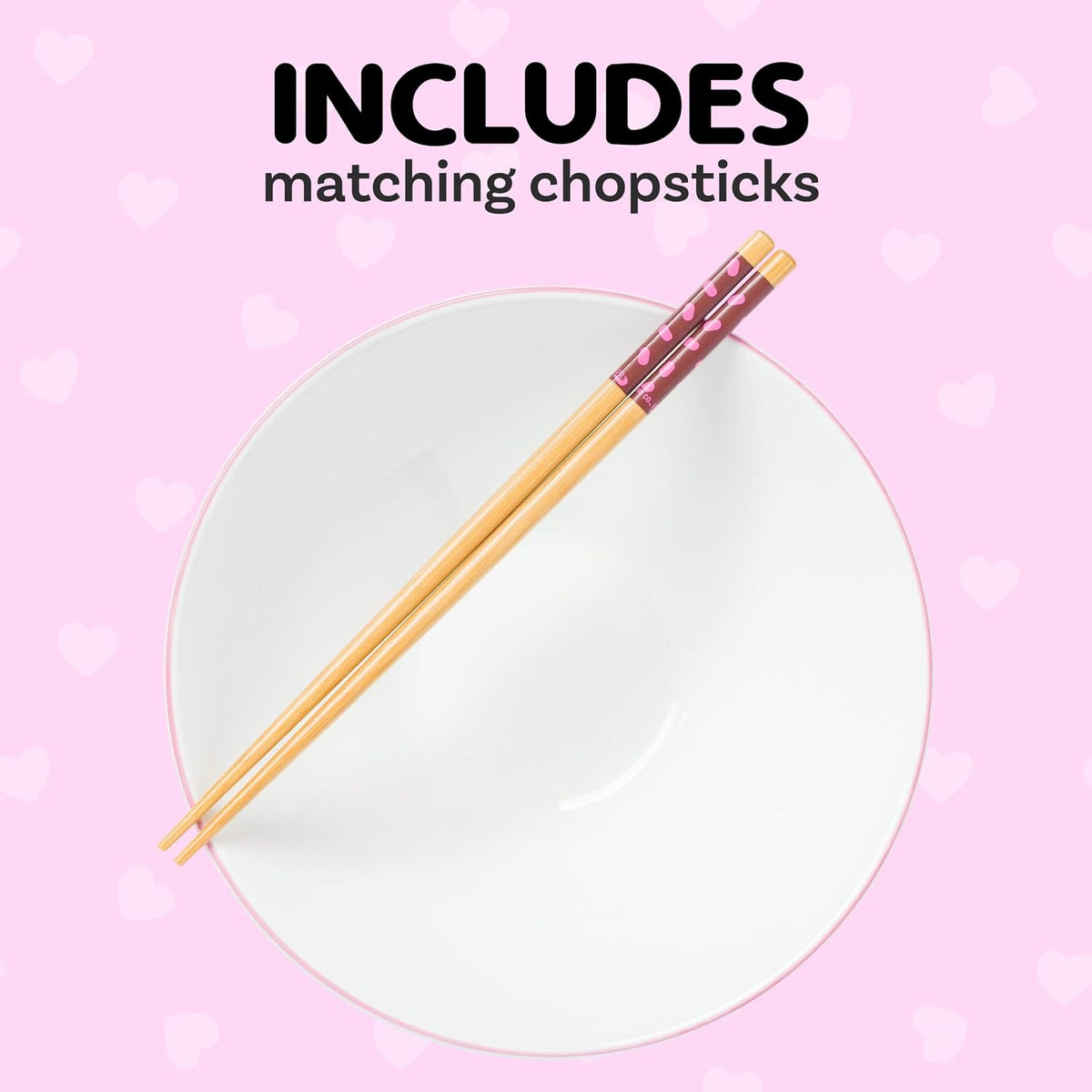 Chococat Ceramic Noodle Bowl and Chopstick Set (Sprinkles) Home Goods Silver Buffalo