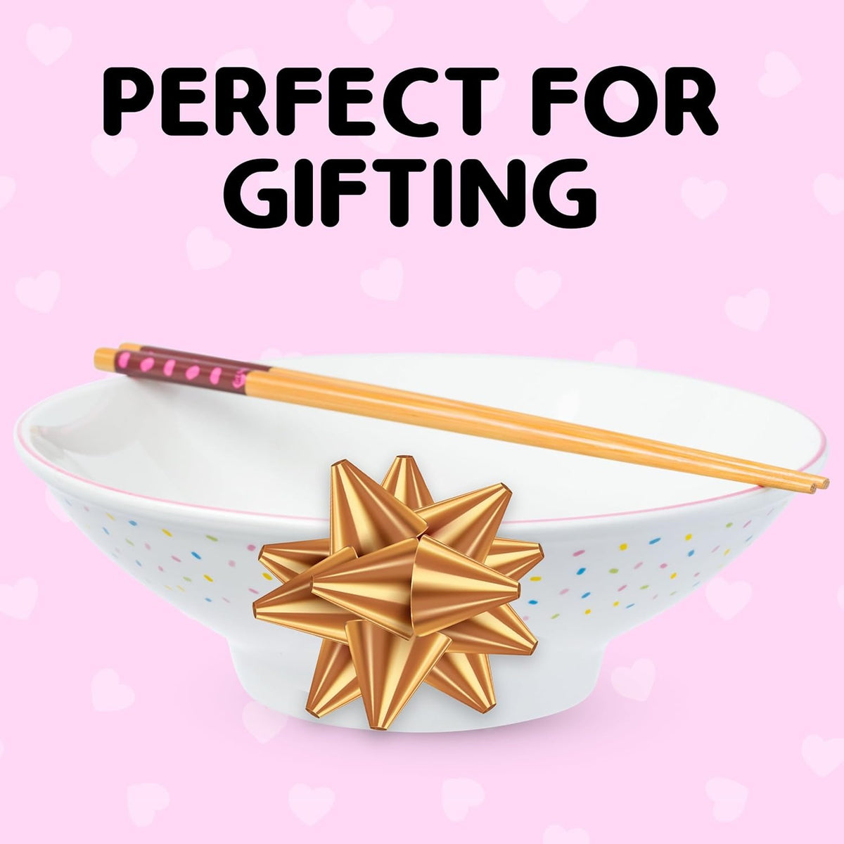 Chococat Ceramic Noodle Bowl and Chopstick Set (Sprinkles) Home Goods Silver Buffalo