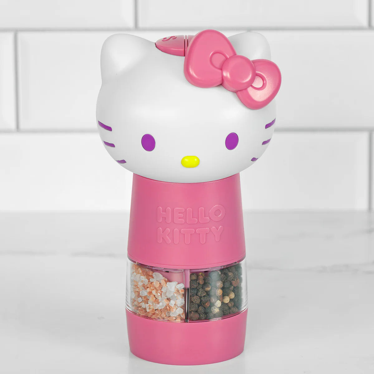 Hello Kitty One-Touch Salt & Pepper Grinder Home Goods Uncanny Brands LLC