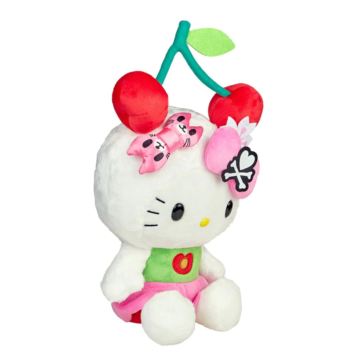 Hello Kitty x Tokidoki 10&quot; Beary Cherry Plush (Midnight Metropolis) Plush NAKAJIMA CORPORATION   