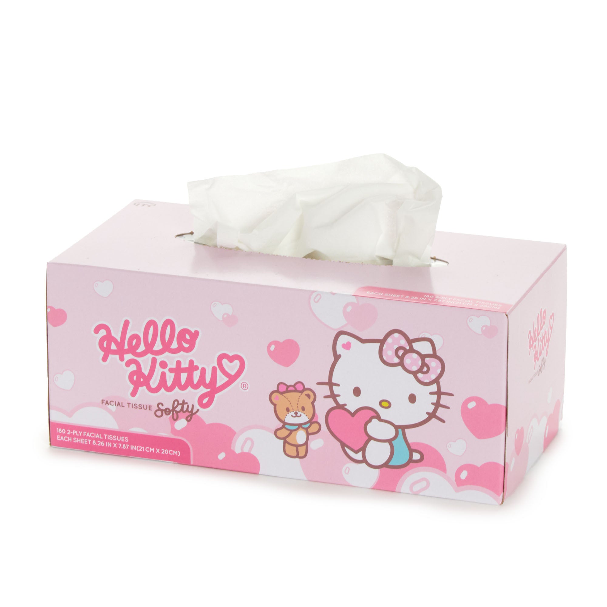Hello Tissue Hello Kitty Softly Facial 2-Ply Tissue Boxes (Pack of 3)