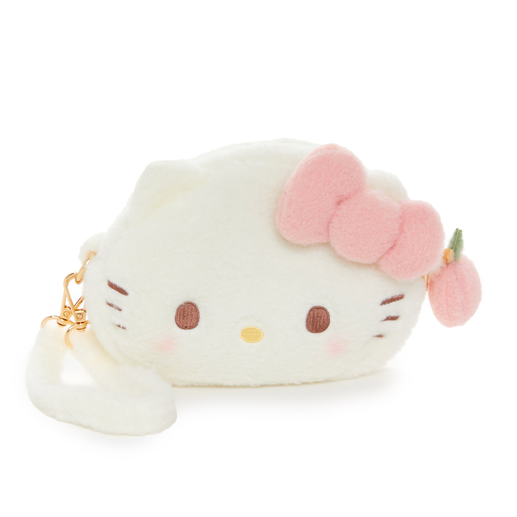 本日発送Hello Kitty Tweed Mini Pouch ecru Hello Kitty Cozy Touch Mini Zipper Pouch