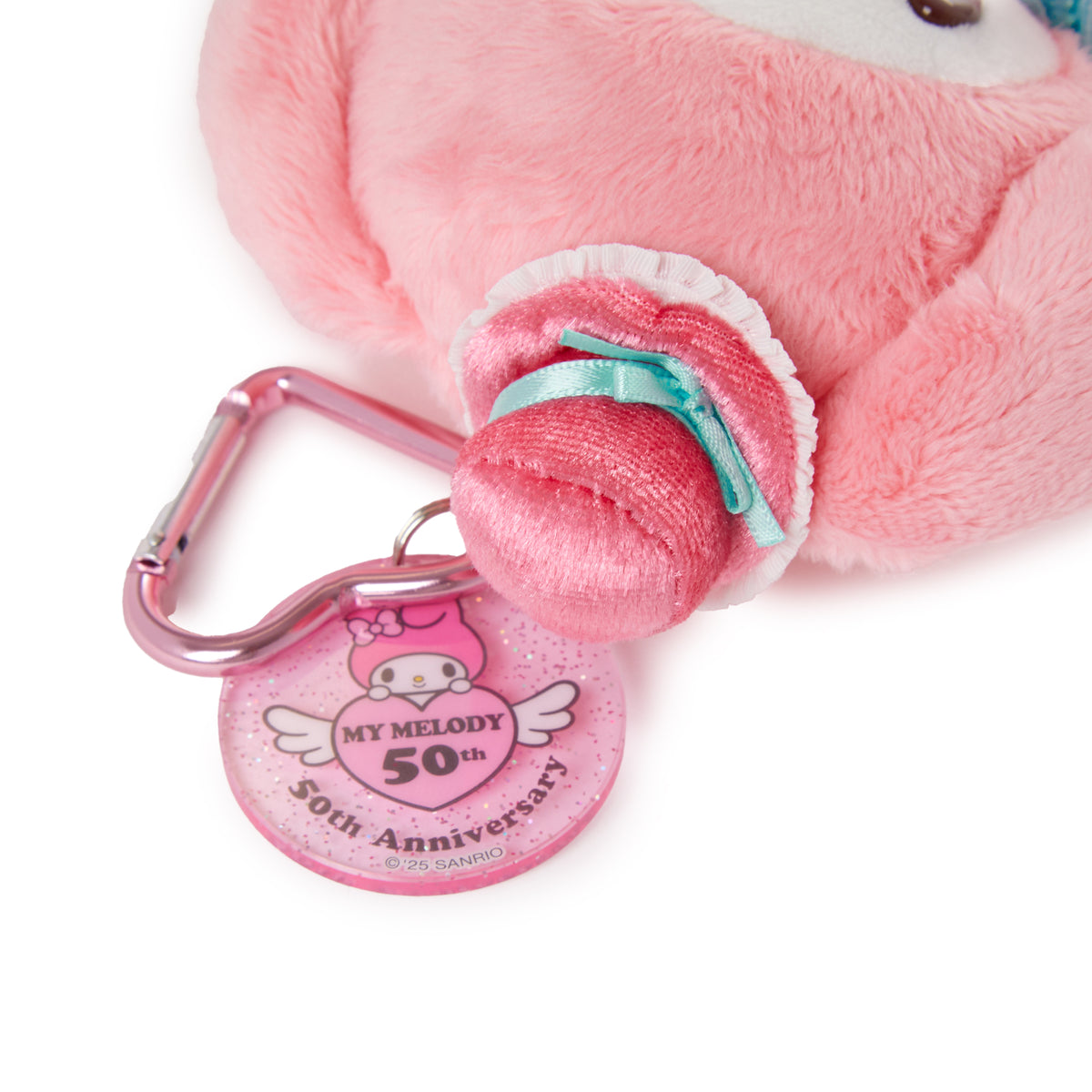My Melody Pink Hat Plush Mascot Keychain (50th Anniv. Series)
