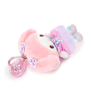 My Melody Pink Rose Plush Mascot Keychain (50th Anniv. Series) Accessory Global Original