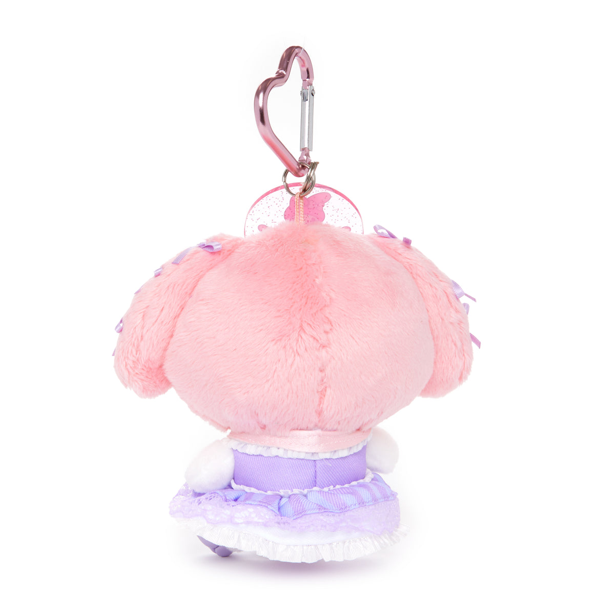 My Melody Pink Ribbon Plush Mascot Keychain (50th Anniv. Series) Accessory Global Original