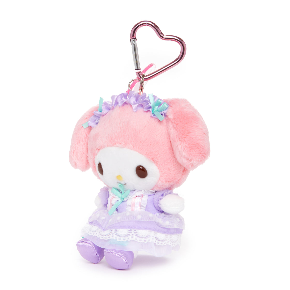 My Melody Pink Ruffle Plush Mascot Keychain (50th Anniv. Series) Accessory Global Original
