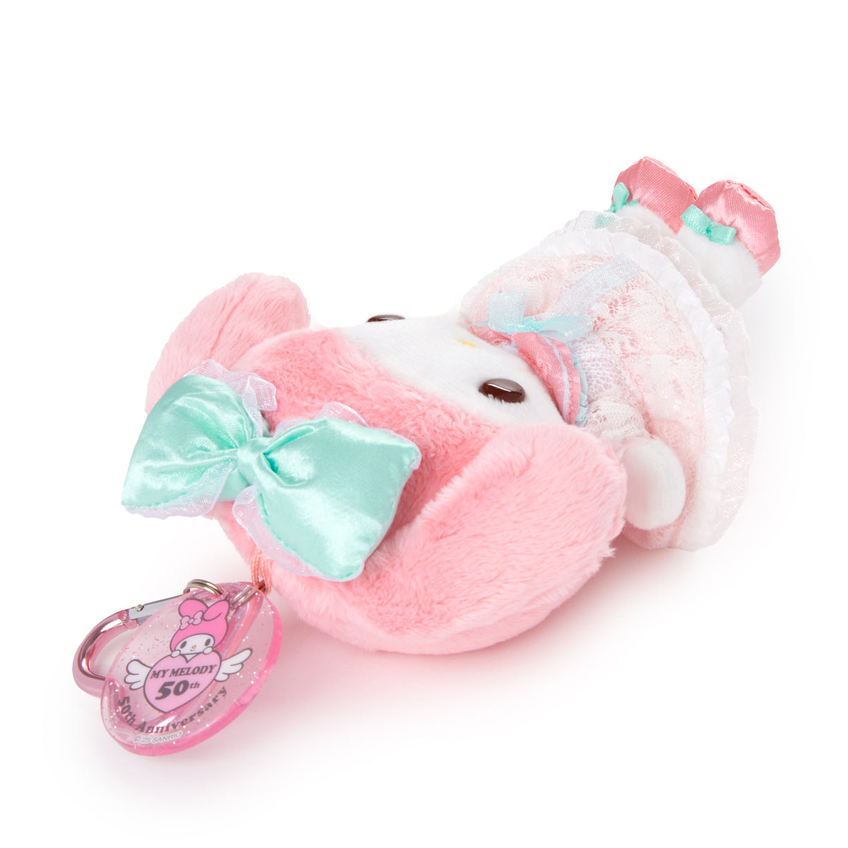 My Melody Pink Bow Plush Mascot Keychain (50th Anniv. Series) Accessory Global Original