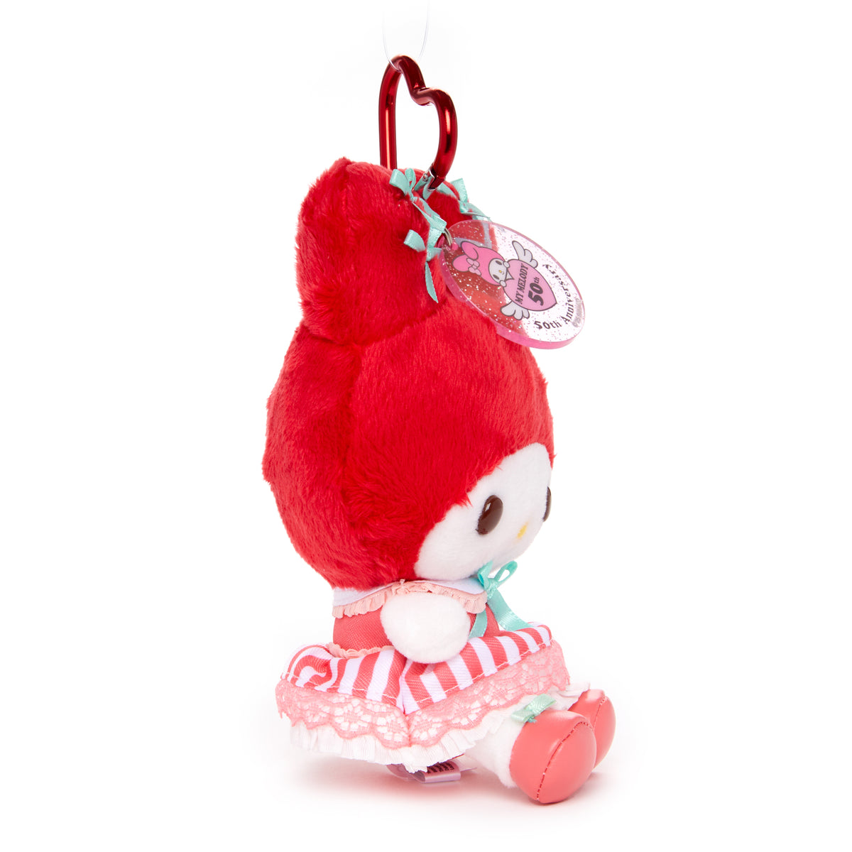 My Melody Red Ribbon Plush Mascot Keychain (50th Anniv. Series)
