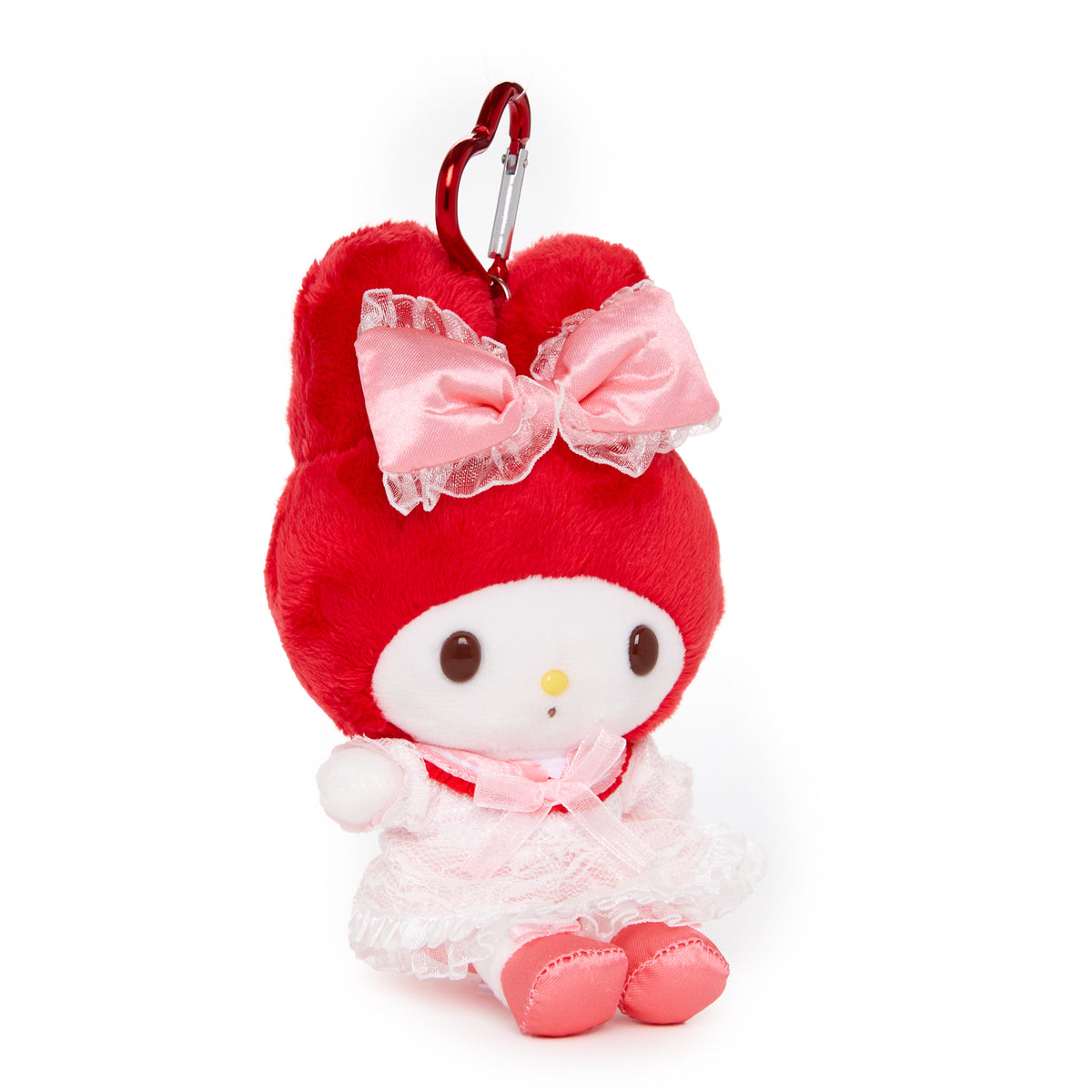 My Melody Red Bow Plush Mascot Keychain (50th Anniv. Series) Accessory Global Original