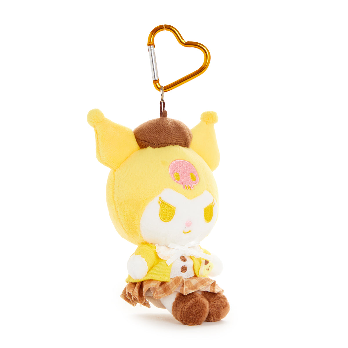 Kuromi Plush Mascot Keychain (Sanrio Friends Cosplay Series - Pompompurin) Accessory Global Original