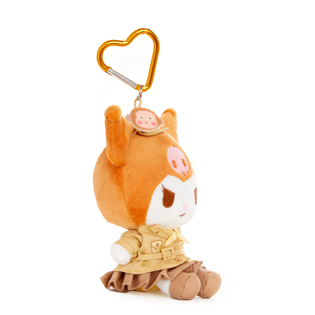 Kuromi Plush Mascot Keychain (Sanrio Friends Cosplay Series - Monkichi) Accessory Global Original