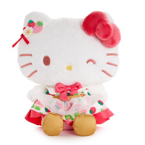 Hello Kitty 8" Plush (Strawberry News 50th Anniversary) Plush Global Original