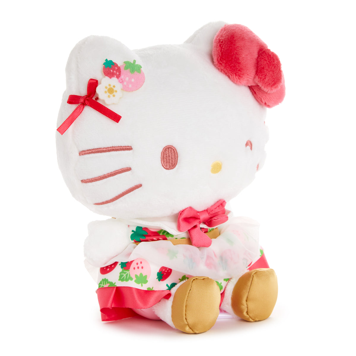 Hello Kitty 8" Plush (Strawberry News 50th Anniversary) Plush Global Original