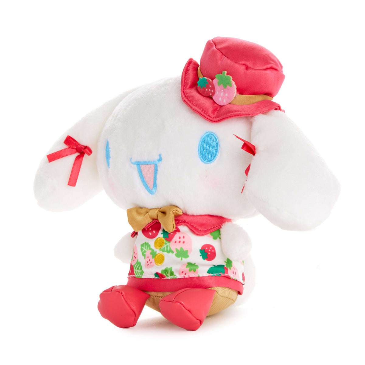cinnamoroll dressed as love-a-lot bear 8 Cinnamoroll 8" Plush (Strawberry News 50th Anniversary)