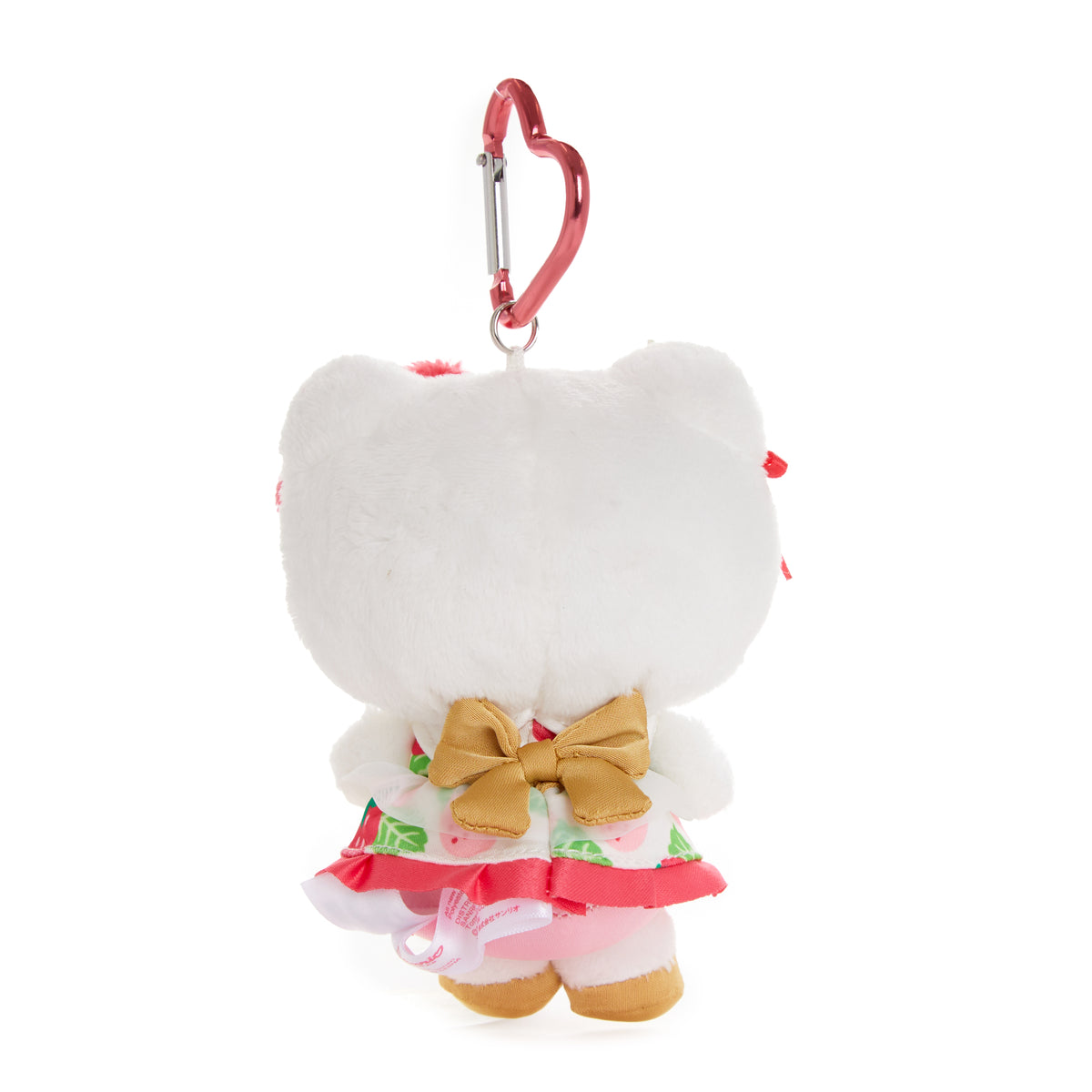 Hello Kitty Plush Mascot Keychain (Strawberry News 50th Anniversary) Accessory Global Original