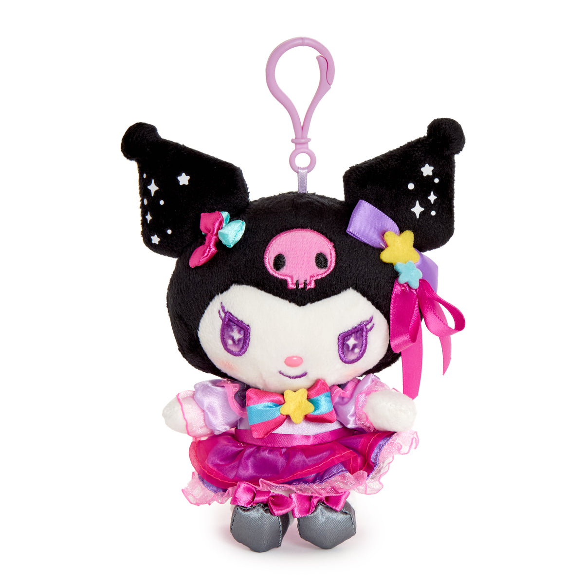 Kuromi Plush Mascot Clip (Spark Series) Accessory NAKAJIMA CORPORATION
