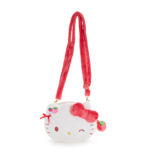 Hello Kitty Plush Crossbody Bag (Strawberry News 50th Anniversary) Bags Global Original