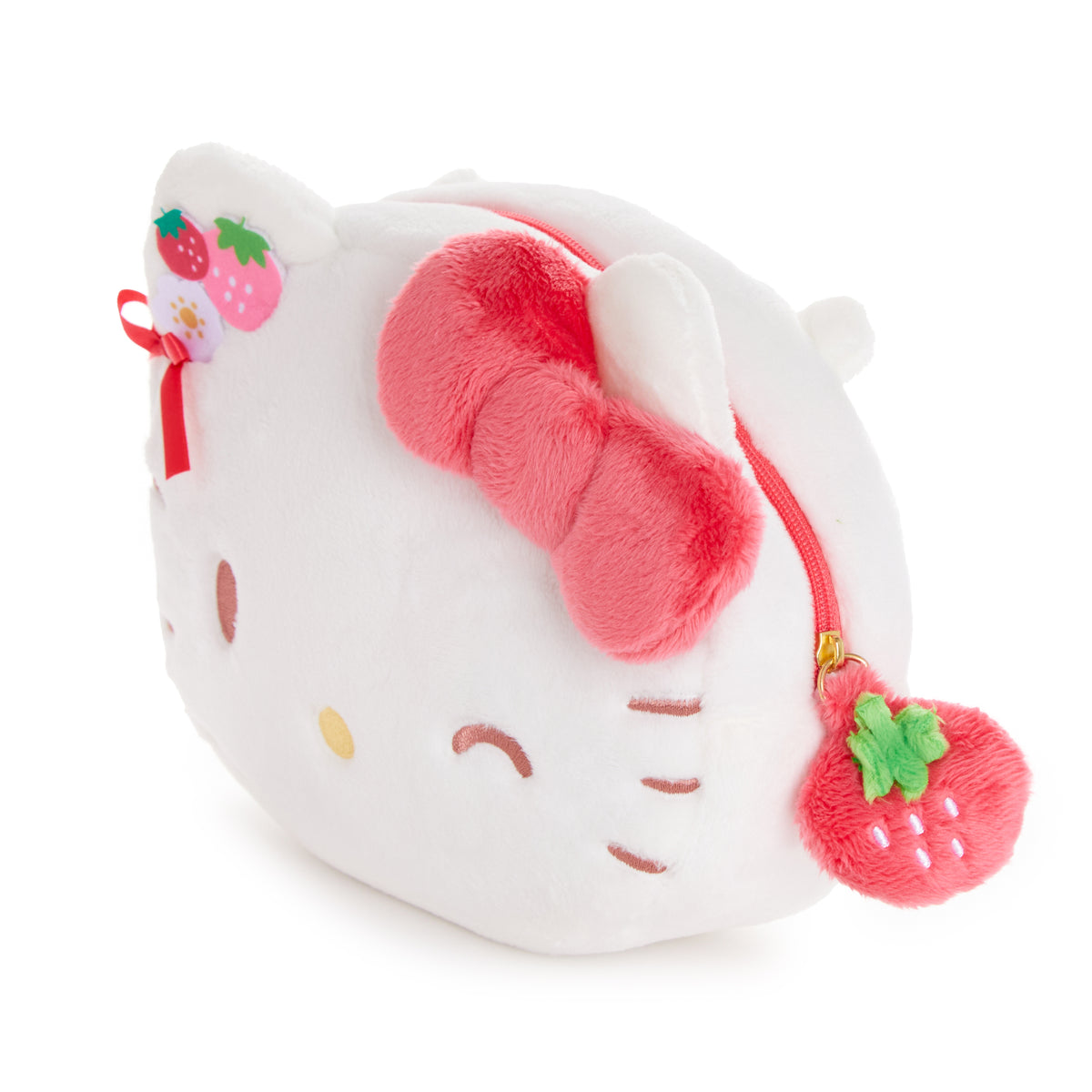 Hello Kitty Plush Crossbody Bag (Strawberry News 50th Anniversary) Bags Global Original