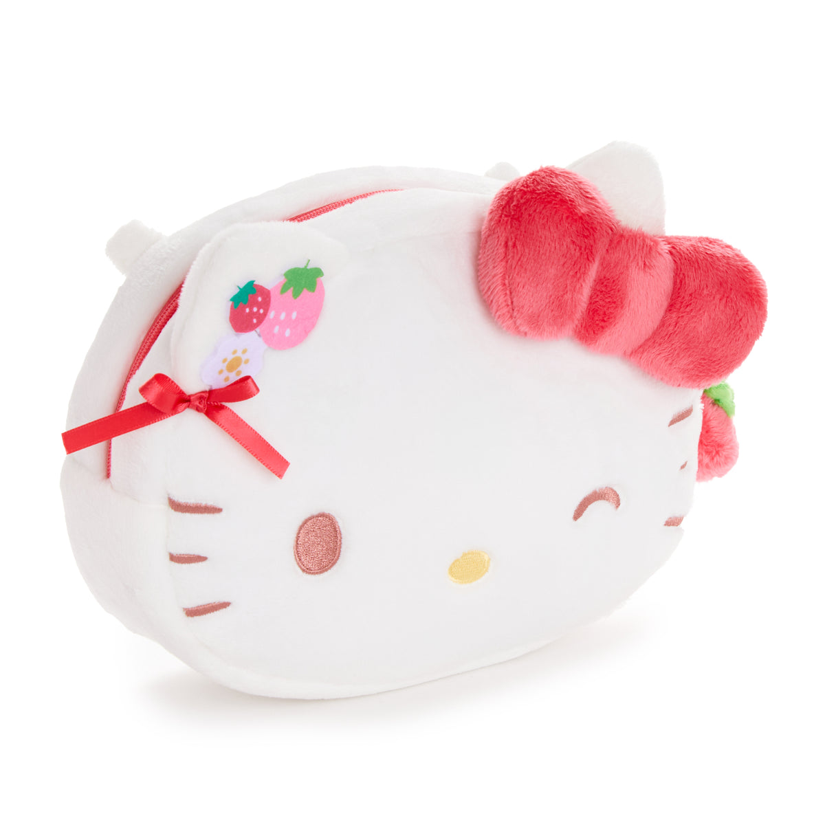 Hello Kitty Plush Crossbody Bag (Strawberry News 50th Anniversary) Bags Global Original