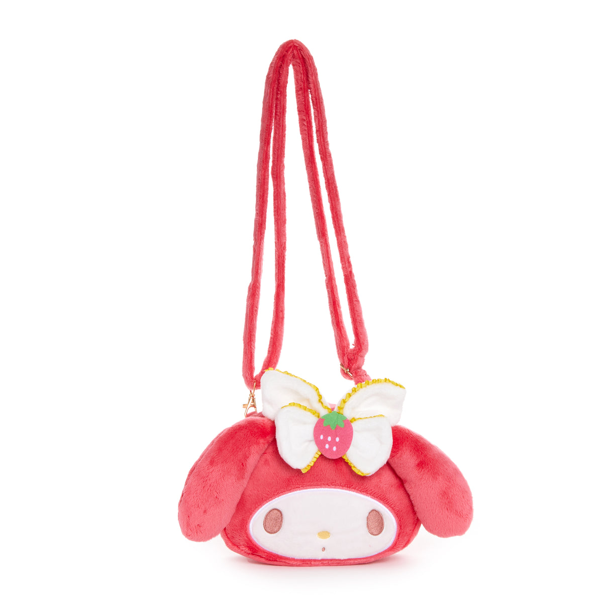My Melody Plush Crossbody Bag (Strawberry News 50th Anniversary) Bags Global Original