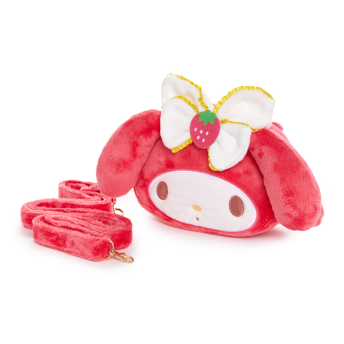 My Melody Plush Crossbody Bag (Strawberry News 50th Anniversary) Bags Global Original