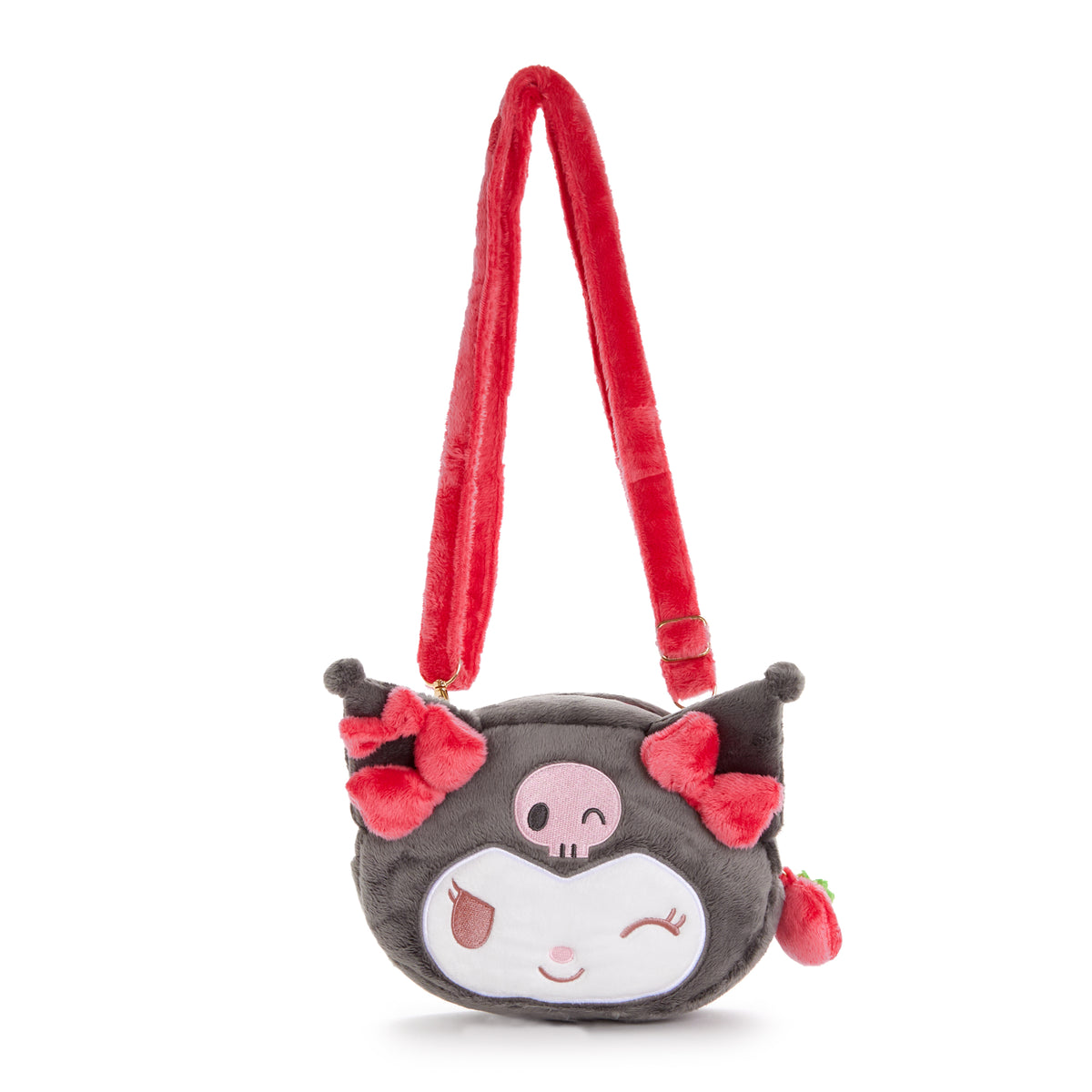 Kuromi Plush Crossbody Bag (Strawberry News 50th Anniversary) Bags Global Original