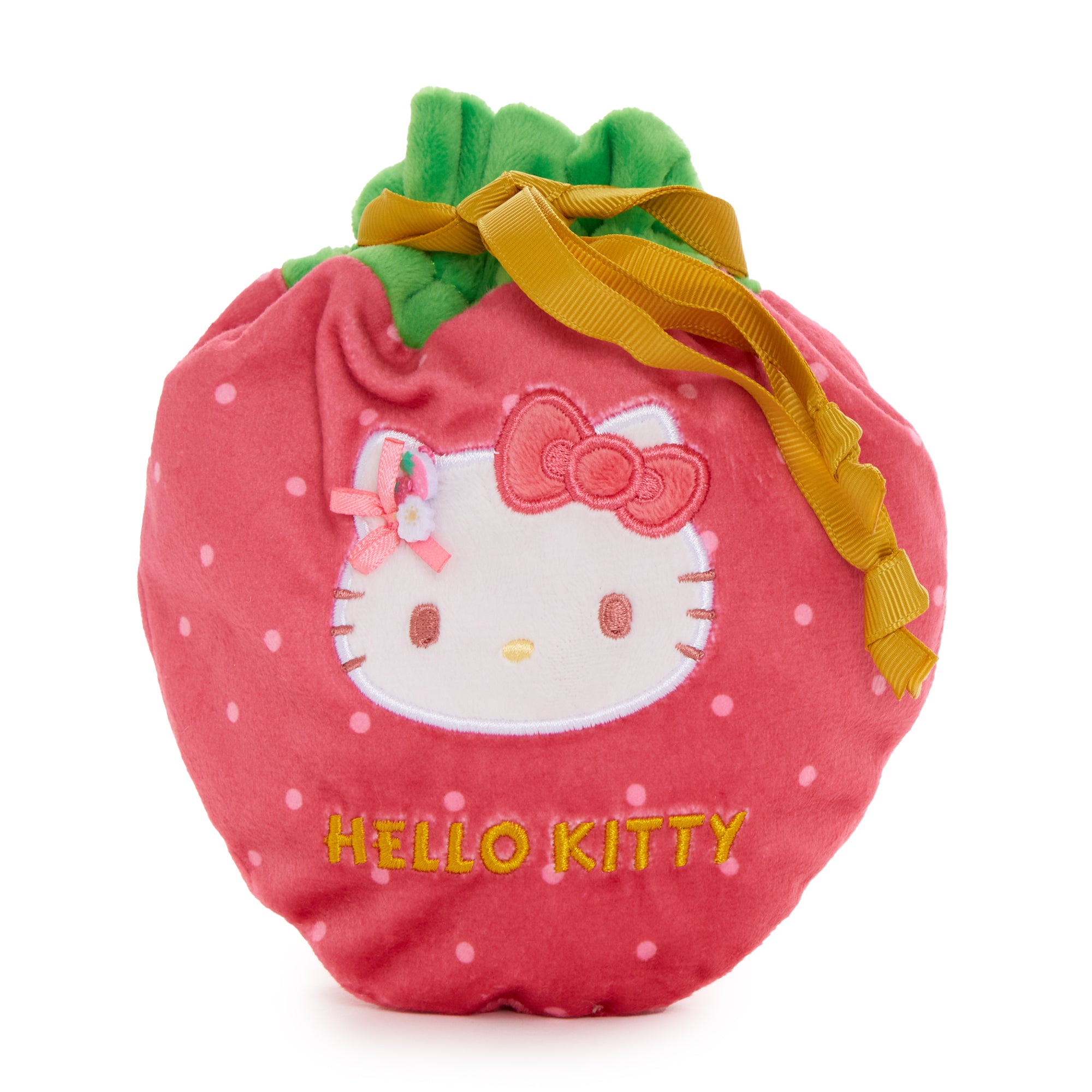 ハローキティ✖️毎日新聞 Hello Kitty Drawstring Pouch (Strawberry News 50th Anniversary)