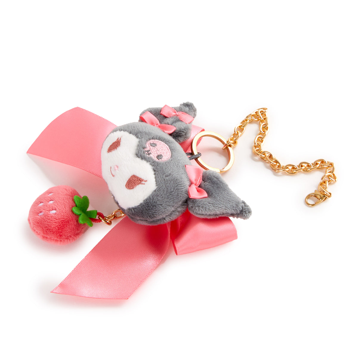 Kuromi Plush Bag Charm (Strawberry News 50th Anniversary) Accessory Global Original