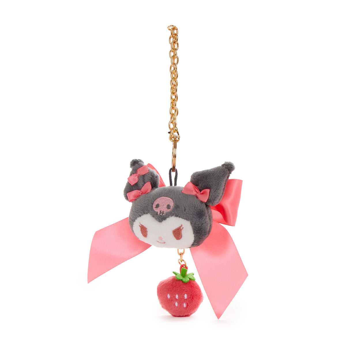 Kuromi Plush Bag Charm (Strawberry News 50th Anniversary) Accessory Global Original