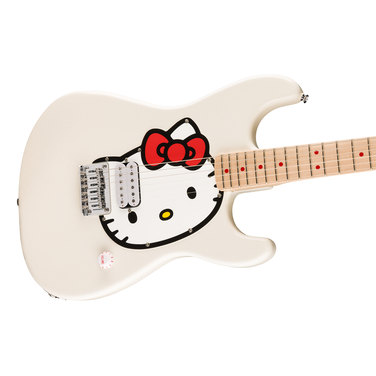 Hello Kitty x Fender White Stratocaster Guitar Home FENDER