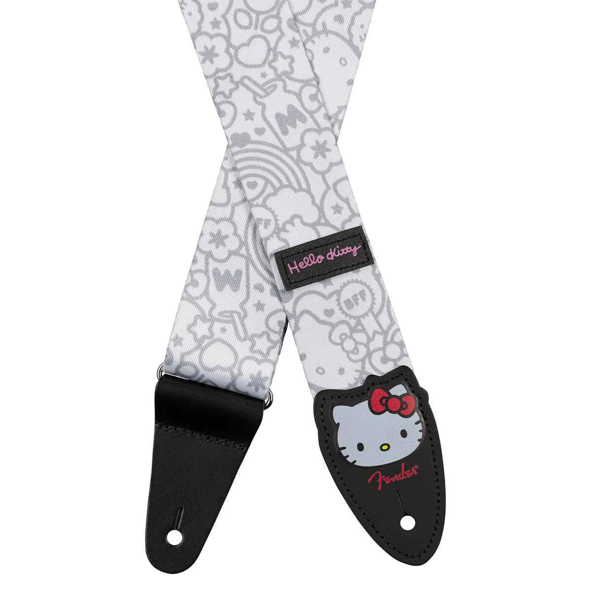 Hello Kitty x Fender White Poly Strap Home FENDER