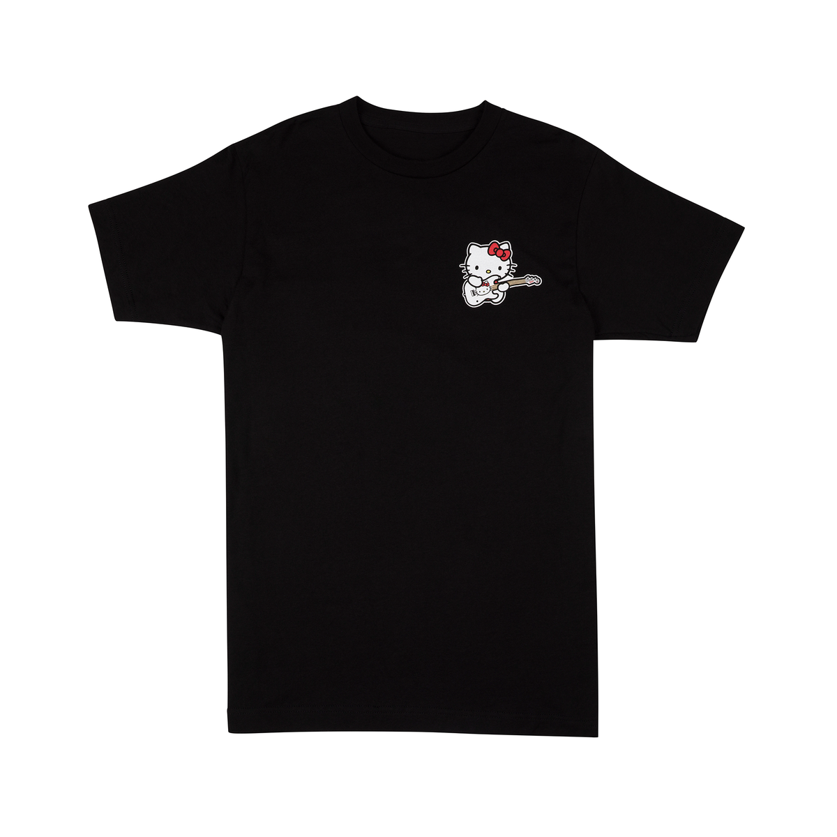 Hello Kitty x Fender Black Small Logo Tee Apparel FENDER