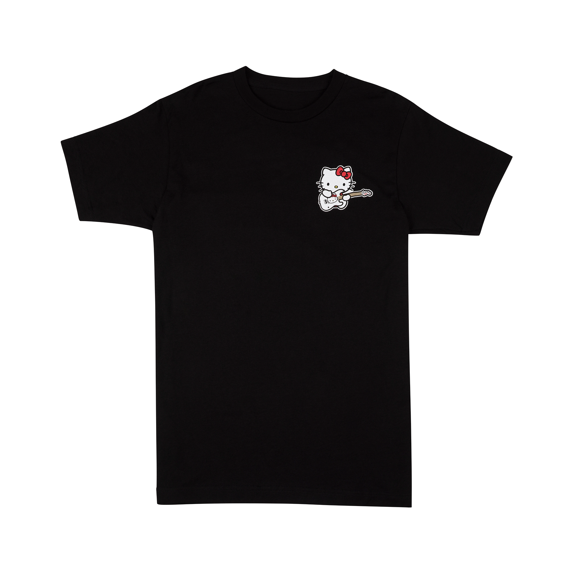 Hello Kitty x Fender Black Small Logo Tee Apparel FENDER